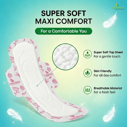 Relaxtime Cottony Soft XXL Sanitary Pads – 320mm, 40 Pads
